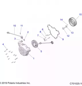 ENGINE, STATOR and COVER - Z20A5A87B2/E87BP/BK/BX (C701025-10)