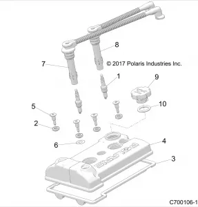 ENGINE, Клапанная крышка - Z20A5A87B2/E87BP/BK/BX (C700106-13)