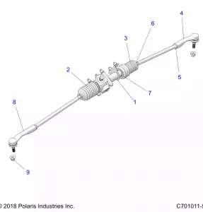 STEERING, Коробка передач - Z20A5A87B2/E87BP/BK/BX (C701011-5)