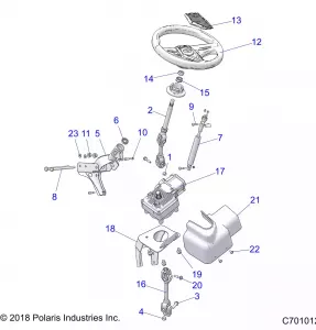 STEERING, POWER STEERING ASM. - Z20A5E87BP/BK/BX (C701012)