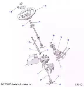 STEERING, STEERING ASM. - Z20A5A87B2 (C701013)