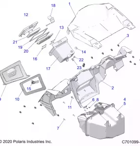 BODY, DASH AND GLOVEBOX - Z20A5K87BG (C701099-1)