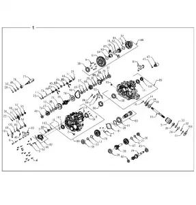 DRIVE TRAIN, MAIN GEARCASE INTERNALS - Z20A5K87BG (702761)