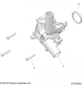 ENGINE, Охлаждение, WATERPUMP - Z20A5K87BG (C701025-2)