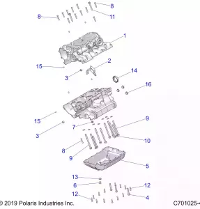 ENGINE, Картер - Z20A5K87BG (C701025-4)