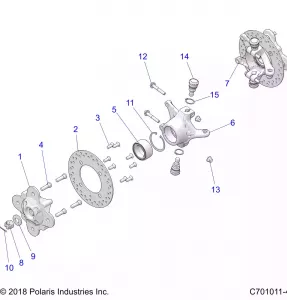 SUSPENSION, FRONT CARRIER - Z20A5K87BG (C701011-4)