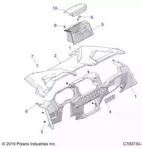 BODY, DASH AND GLOVEBOX - Z20P4E92AC/BC/F92AC (C700730-2)