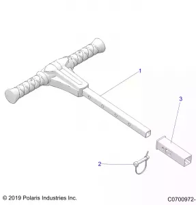 BODY, GRAB BAR, PASSENGER - Z20P4E92AC/BC/F92AC (C0700972-1)