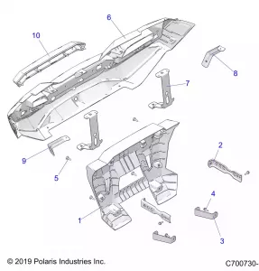 BODY, REAR BUMPER - Z20P4E92AC/BC/F92AC (C700730-1)