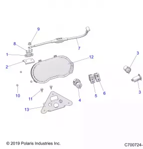 ELECTRICAL, DASH INSTRUMENTS AND CONTROLS - Z20P4E92AC/BC/F92AC (C700724-1)