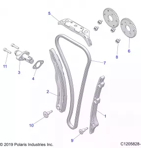 ENGINE, CAM CHAIN AND TENSIONER - Z20P4E92AC/BC/F92AC (C1205828-1)