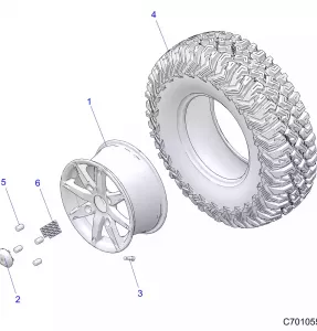 WHEELS, REAR - Z20P4E92AC/BC/F92AC (C701055)