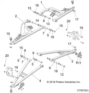 SUSPENSION, FRONT CONTROL ARMS - Z20PAE92AC/BC/F92AC/LC (C700163-2)