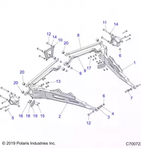 SUSPENSION, REAR CONTROL ARMS - Z20PAE92AC/BC/F92AC/LC (C700723)