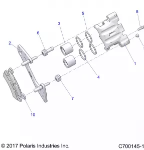 BRAKES, REAR CALIPER - Z21A4E99AX/BX(C700145)