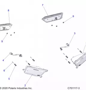 ELECTRICAL, HEADLIGHTS AND TAILLIGHTS - Z21A4E99AX/BX(C701024-4)