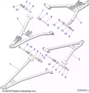 SUSPENSION, FRONT CONTROL ARMS - Z21A4E99AX/BX(C701011-3)