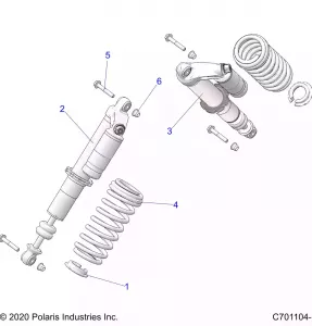 SUSPENSION, FRONT SHOCK MOUNTING - Z21A4E99AX/BX(C701104-1)