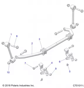 SUSPENSION, FRONT STABILIZER BAR - Z21A4E99AX/BX(C701011-2)