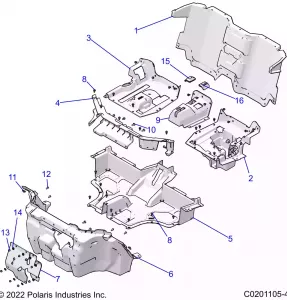 BODY, FLOOR - Z21HCB18B2 (C0201105-4)