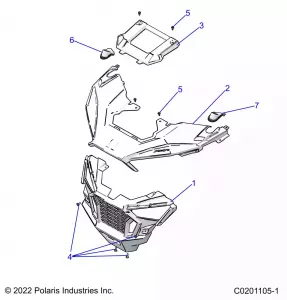 BODY, FRONT BUMPER and HOOD - Z21HCB18B2 (C0201105-1)