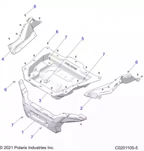 BODY, REAR RACK and CARGO BOX - Z21HCB18B2 (0201105-5)