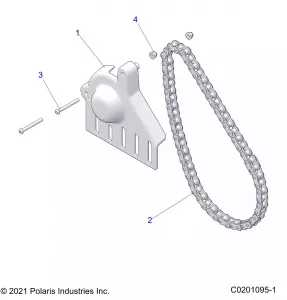 DRIVE TRAIN, CHAIN GUARD - Z21HCB18B2 (C0201095-1)