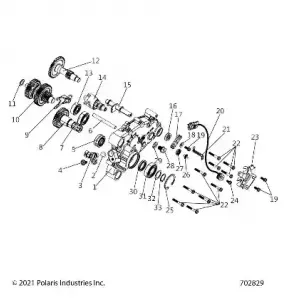 DRIVE TRAIN, MAIN GEARCASE - Z21HCB18B2 (702829)