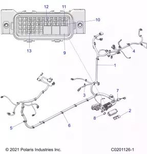 ELECTRICAL, WIRE HARNESS - Z21HCB18B2 (C0201126-1)