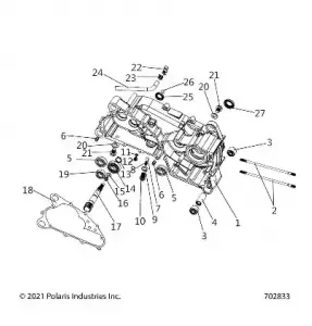 ENGINE, Картер COMP, LEFT - Z21HCB18B2 (702833)