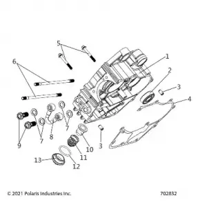 ENGINE, Картер COMP, RIGHT - Z21HCB18B2 (702832)