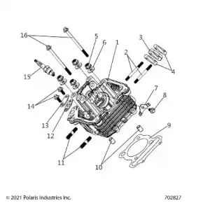 ENGINE, Головка блока цилиндров ASM. - Z21HCB18B2 (702827)