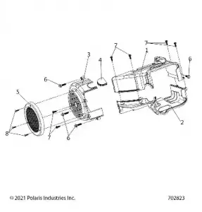 ENGINE, FAN COVER AND SHROUD COMP - Z21HCB18B2 (702823)