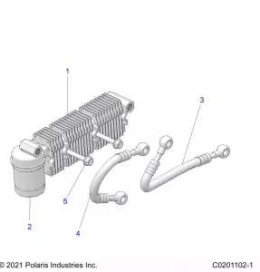 ENGINE, OIL COOLER and FILTER - Z21HCB18B2 (C0201102-1)
