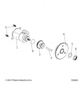 ENGINE, STARTER MOTOR - Z21HCB18B2 (702820)