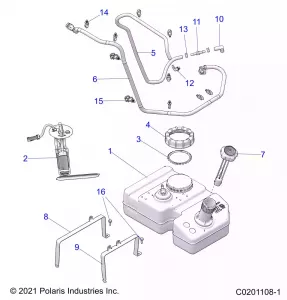 FUEL SYSTEM, FUEL TANK AND RELATED - Z21HCB18B2 (C0201108-1)