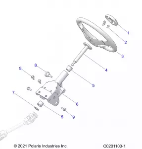 STEERING, UPPER - Z21HCB18B2 (C0201100-1)