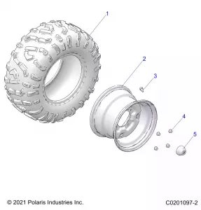 WHEELS, REAR - Z21HCB18B2 (C0201097-2)