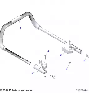 BODY, GRAB BAR, PASSENGER - Z21R4U92AN/BN (C0702885-2)