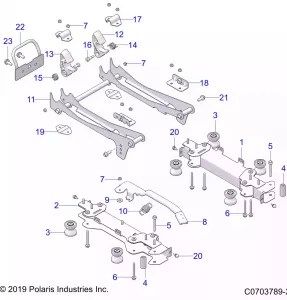 BODY, Сидение MOUNTING, FRONT - Z21R4U92AN/BN (C0703789-2)