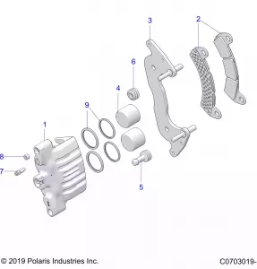 BRAKES, CALIPER, FRONT - Z21R4U92AN/BN (C0703019-1)