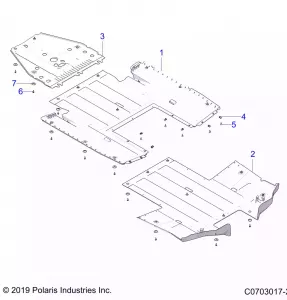 CHASSIS, SKID PLATES - Z21R4U92AN/BN (C0703017-2)