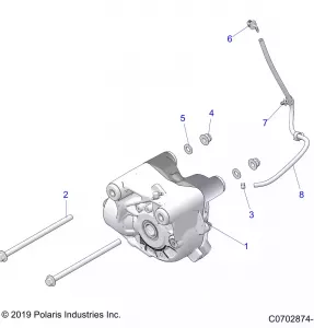 DRIVE TRAIN, FRONT GEARCASE MOUNTING - Z21R4U92AN/BN (C0702874-1)