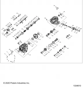 DRIVE TRAIN, MAIN GEARCASE INTERNALS - Z21R4U92AN/BN (1334610)