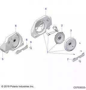 ELECTRICAL, OPTION, AUDIO, REAR - Z21R4U92AN/BN (C0703033-1)