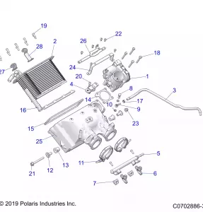 ENGINE, Впуск MANIFOLD - Z21R4U92AN/BN (C0702886-3)