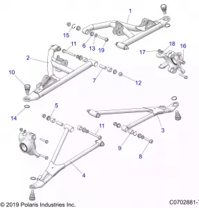 SUSPENSION, FRONT CONTROL ARMS - Z21R4U92AN/BN  (C0702881-7)