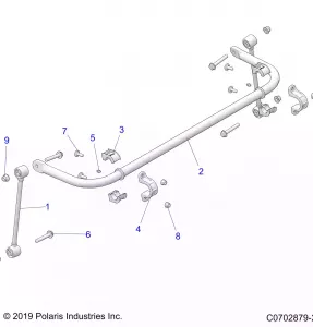 SUSPENSION, REAR STABILIZER BAR - Z21R4U92AN/BN (C0702879-2)