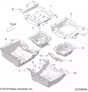 BODY, FLOOR PANELS, REAR - Z21R4C92AL/AX/BL/BX (C0704028-3)