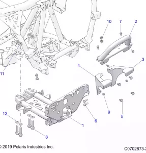 CHASSIS, MOUNTING, FRONT GEARCASE - Z21R4C92AL/AX/BL/BX (C0702873-2)